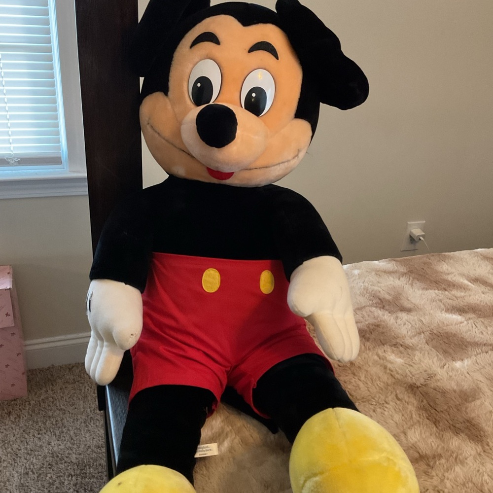 Disney Mickey Mouse Plush - Black, Red, Yellow